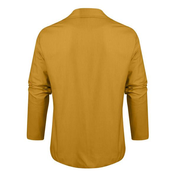 "Veste homme élégante en coton et lin, kaki, gris, bleu ou noir; style polyvalent, décontracté et respirant toutes saisons."