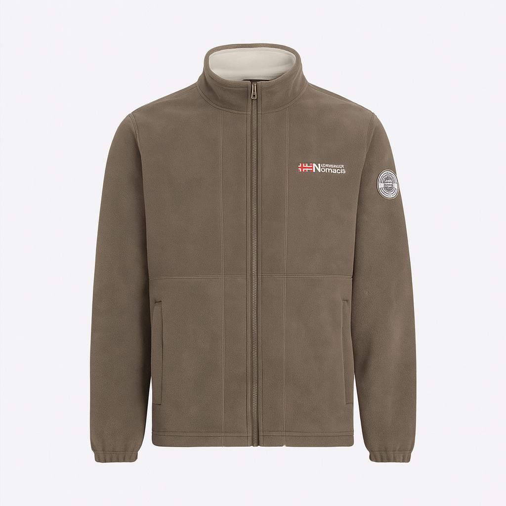 Veste homme ultra-douce pour l'automne, offrant chaleur et confort thermique décontracté.