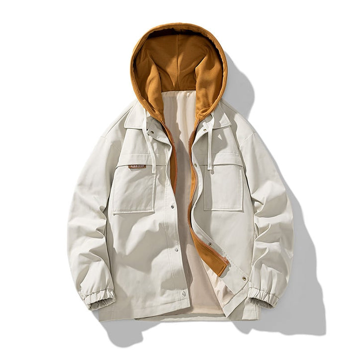 Veste à capuche homme, ultra-légère, conçue pour un usage urbain et décontracté, parfaite pour la mi-saison.
