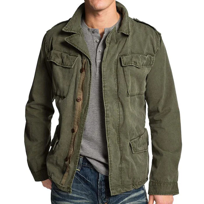 Veste homme vintage style rétro. Coupe décontractée, idéale pour le travail ou les loisirs.  Look authentique et confortable.