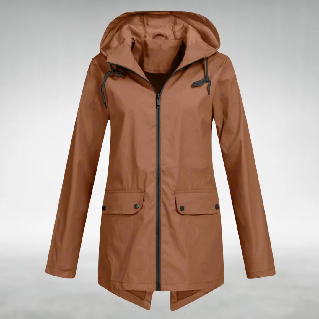 Veste femme imperméable et coupe-vent, idéale printemps/automne. Élégante et légère, protection contre la pluie.