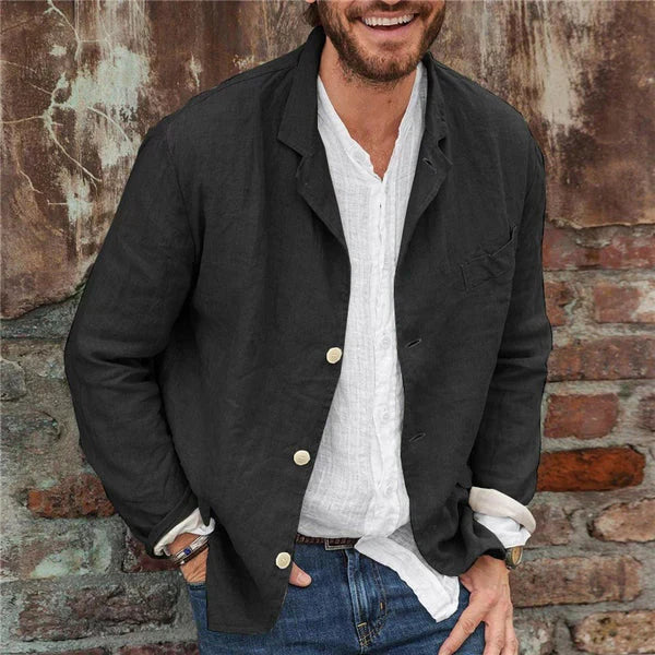 Veste homme moderne et confortable, parfaite pour les sorties décontractées ou le travail. Style automne/printemps.