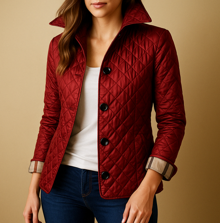 Veste légère élégante en coton pour femme, idéale printemps/automne. Style chic, confortable et respirant.