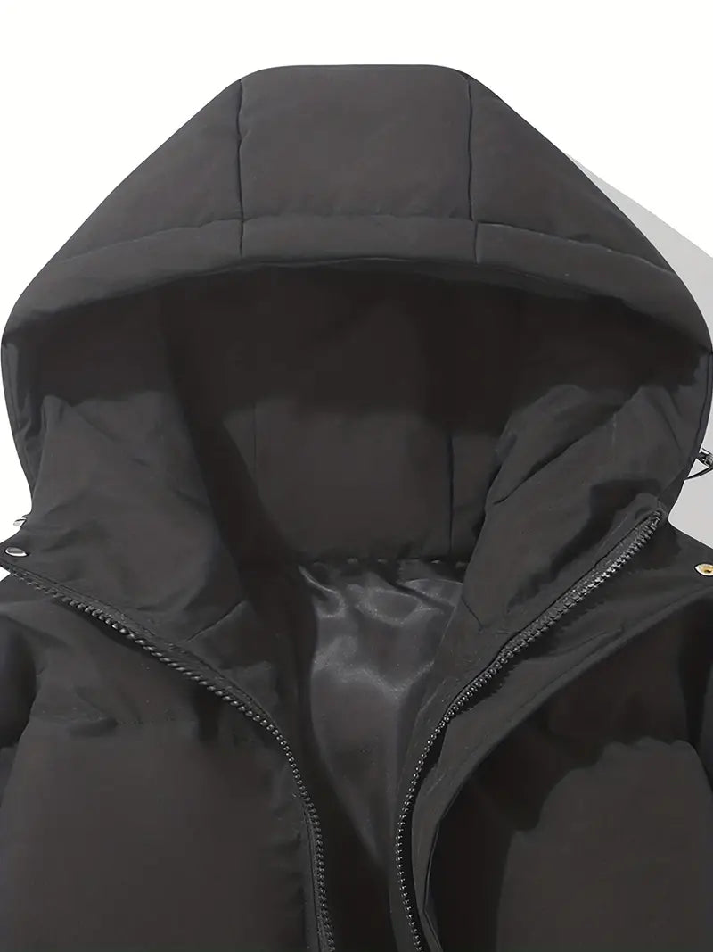 Veste mi-saison matelassée à capuche femme, mode et confort pour les temps frais.