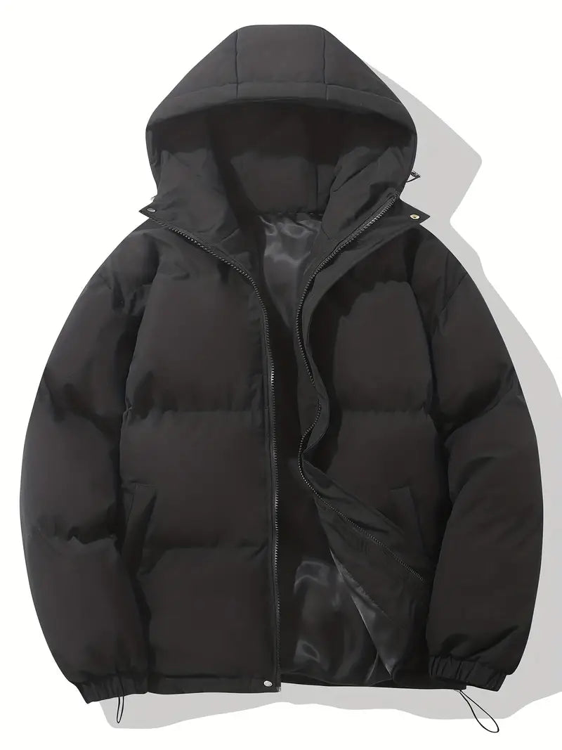 Manteau femme à capuche matelassé, polyvalent, parfait pour l'hiver et la mi-saison.