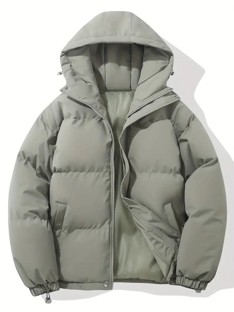 Veste à capuche matelassée pour femme, style décontracté chic, idéale pour le quotidien.