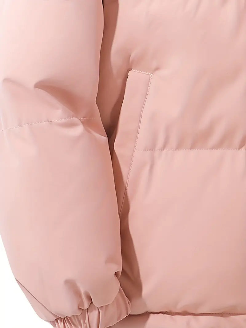 Manteau d'automne matelassé à capuche pour femme, léger, chaud et confortable au quotidien.