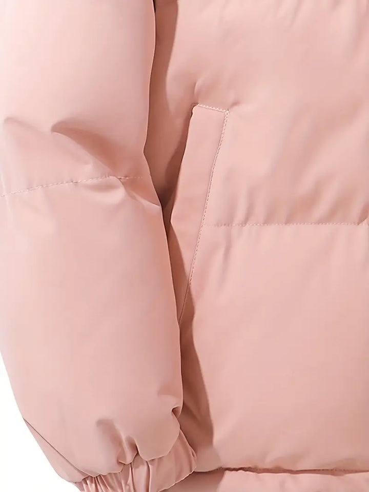 Manteau d'automne matelassé à capuche pour femme, léger, chaud et confortable au quotidien.