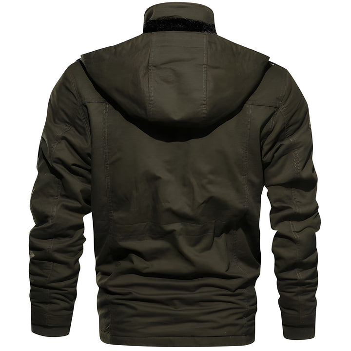 Veste militaire homme confortable et ajustable, parfaite pour l'aventure automne-hiver.