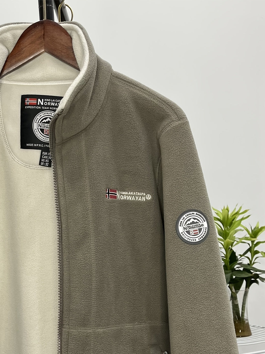 Veste polaire homme, idéale pour la randonnée en montagne, couleur grise