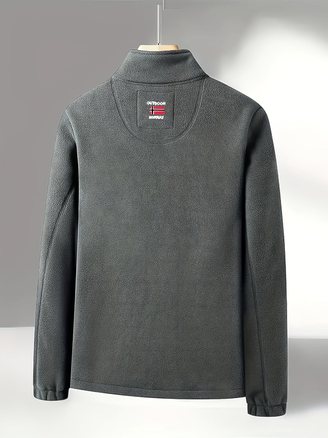 Veste polaire chaude homme, avec fermeture éclair complète, pour la rando