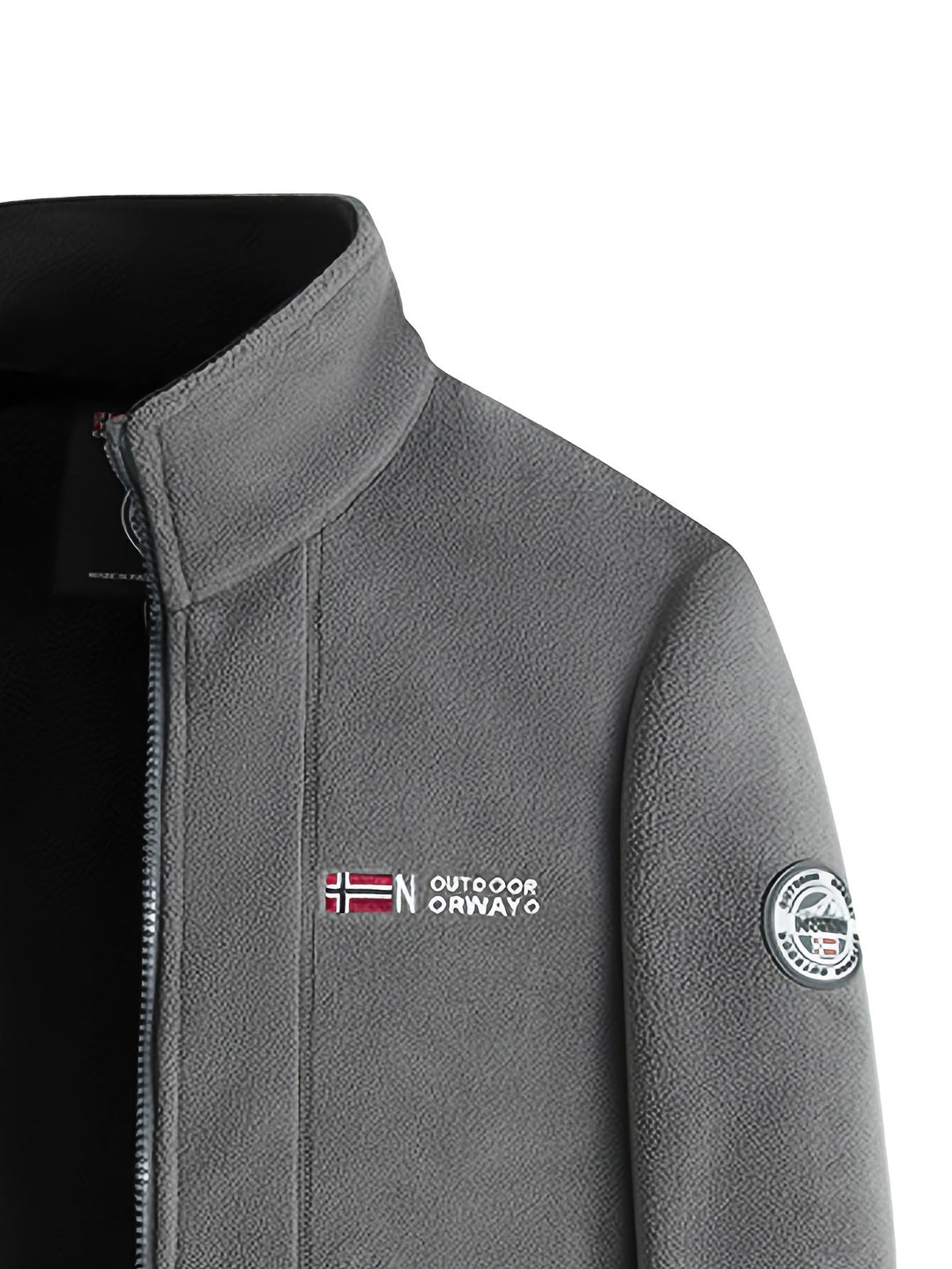 Polaire homme résistante avec col montant, offrant chaleur accrue