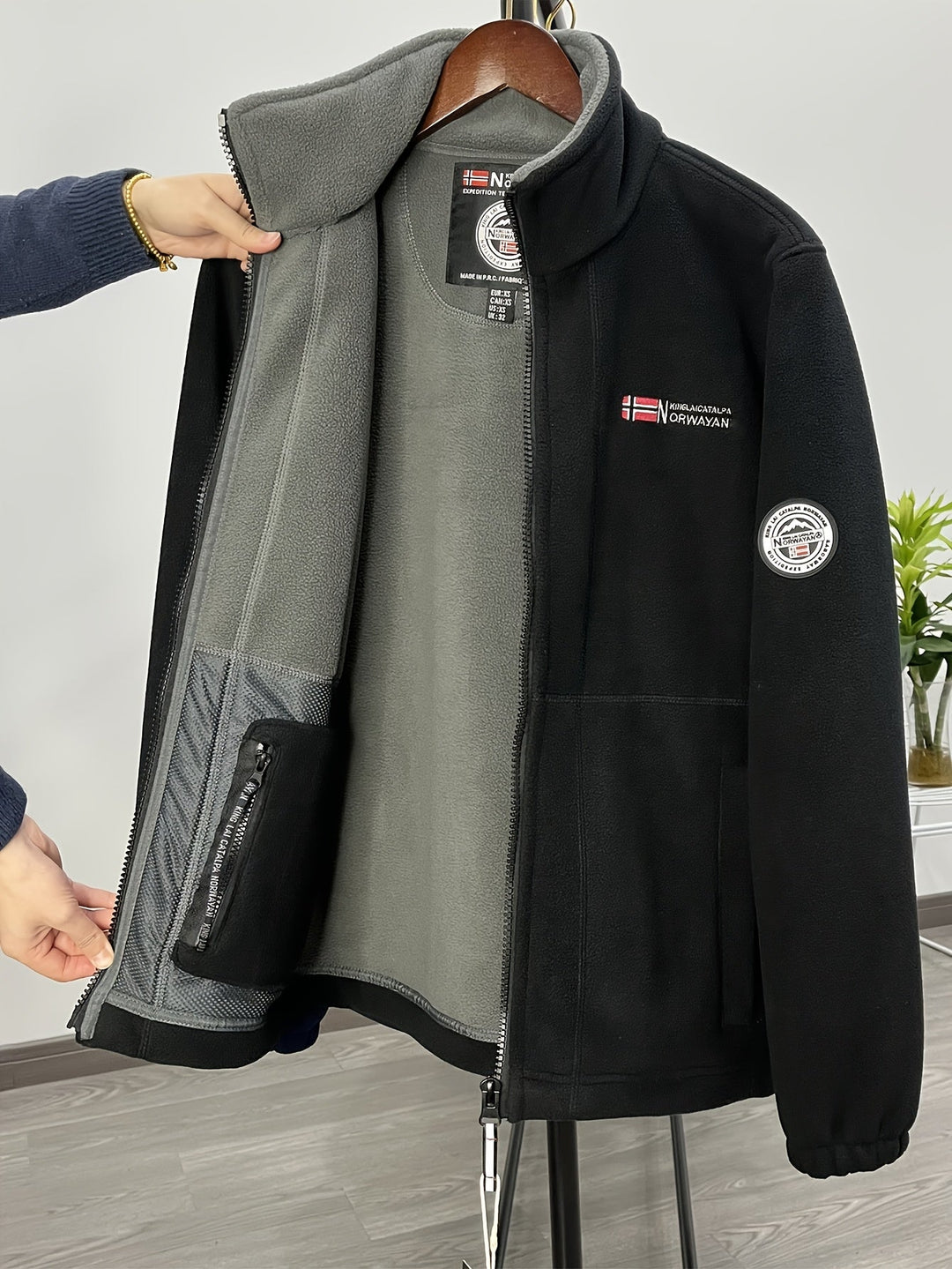 Veste polaire homme, résistante à l'abrasion, pour une utilisation intense