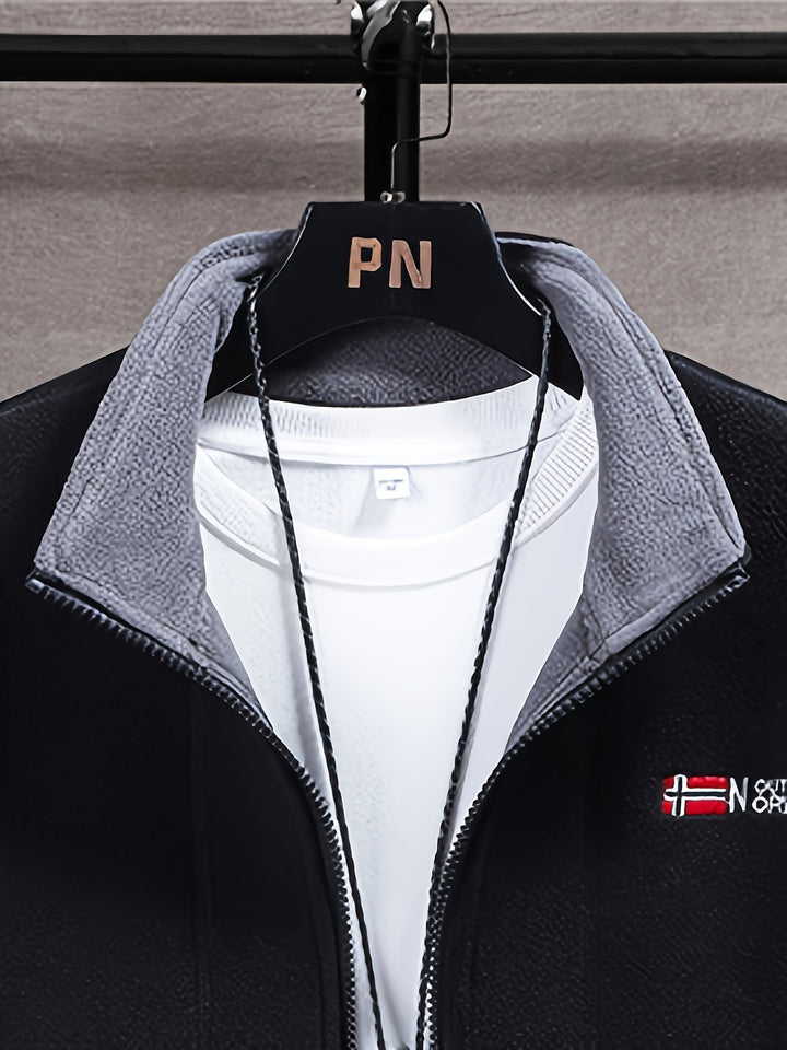 Veste polaire homme, résistante aux bouloches, pour une longue durée de vie