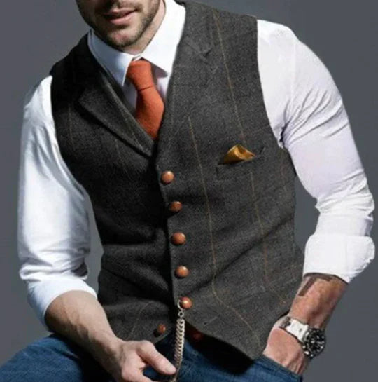 Veste tweed homme, coupe élégante et moderne.  Tissu de qualité supérieure, idéale pour toutes occasions.