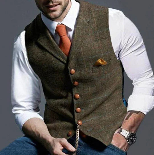 Veste tweed homme, coupe élégante et moderne.  Tissu de qualité supérieure, idéale pour toutes occasions.