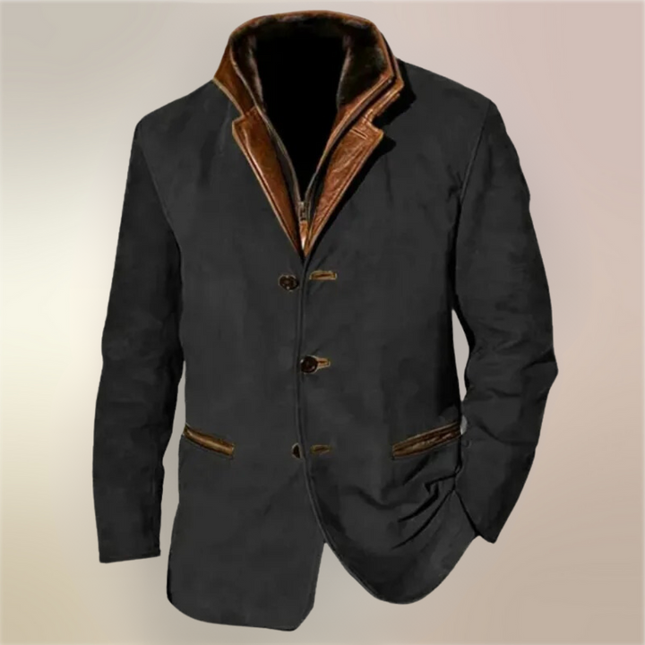 Veste Collin homme, emblème du style vintage élégant, blouson automne ajusté, confort et mode masculine.