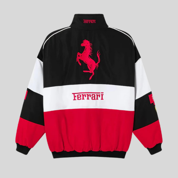 Veste vintage unisexe, style rétro course automobile. Coupe élégante et confortable.