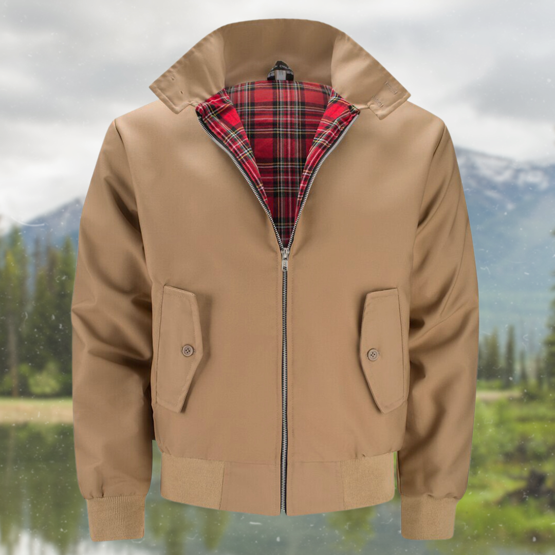 Manteau bleu marine, veste zippée homme, confortable et polyvalent.