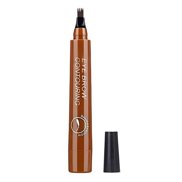 Stylo à sourcils liquide résistant à l'eau -Marron clair - Ozerty