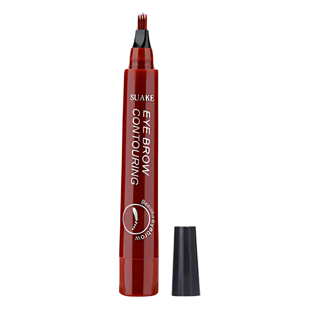 Stylo à sourcils liquide résistant à l'eau -Marron rouge - Ozerty